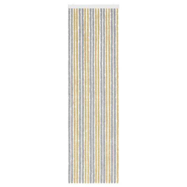 Insektenschutzvorhang Chenille Grau und Beige 56 x 200 cm