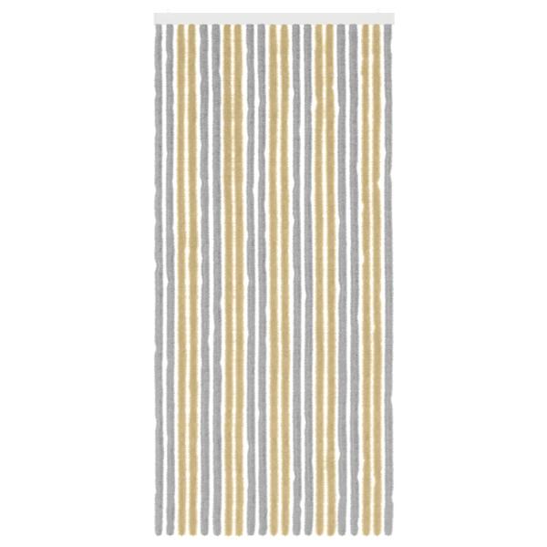 Insektenschutzvorhang Chenille Grau und Beige 90 x 200 cm
