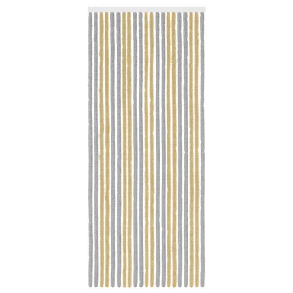 Insektenschutzvorhang Chenille Grau und Beige 90 x 220 cm