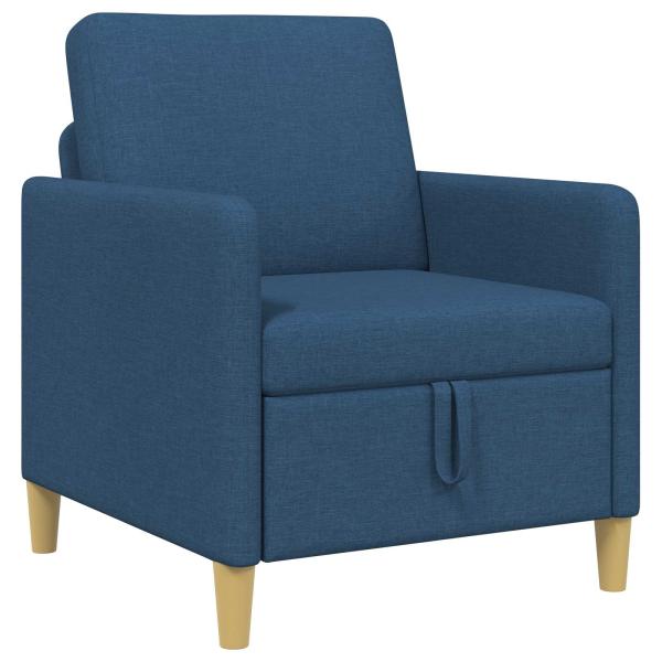 Sofa mit Stauraum Blau 72 x 78 x 87 cm Polyester