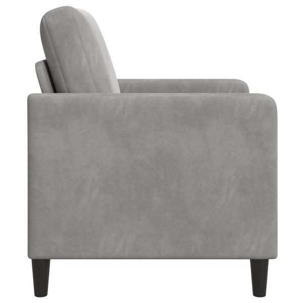 Sofa mit Stauraum Hellgrau 72 x 78 x 87 cm Polyester