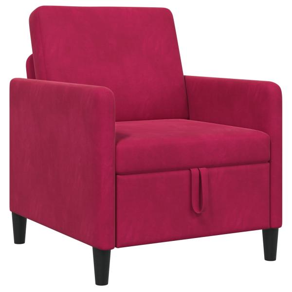 Sofa mit Stauraum Weinrot 72 x 78 x 87 cm Polyester