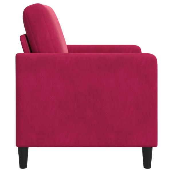 Sofa mit Stauraum Weinrot 72 x 78 x 87 cm Polyester