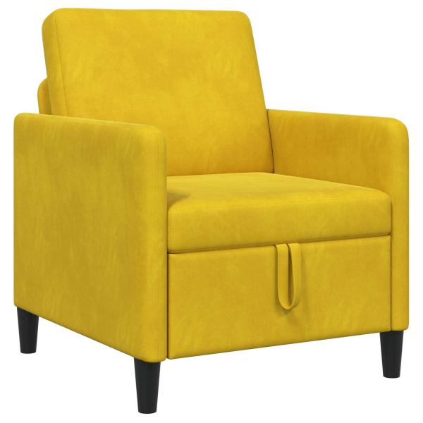 Sofa mit Stauraum Gelb 72 x 78 x 87 cm Polyester