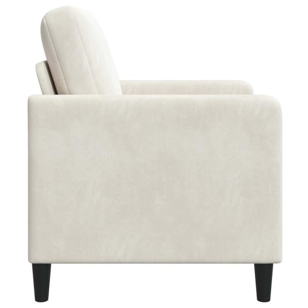 Sofa mit Stauraum Creme 72 x 78 x 87 cm Polyester