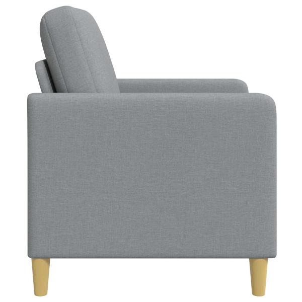 Sofa mit Stauraum Hellgrau 122 x 78 x 87 cm Polyester