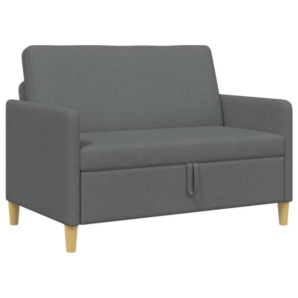 Sofa mit Stauraum Dunkelgrau 122 x 78 x 87 cm Polyester