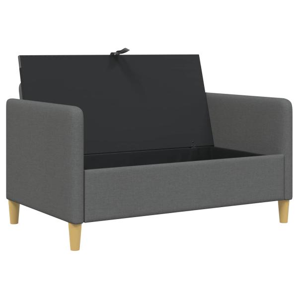 Sofa mit Stauraum Dunkelgrau 122 x 78 x 87 cm Polyester