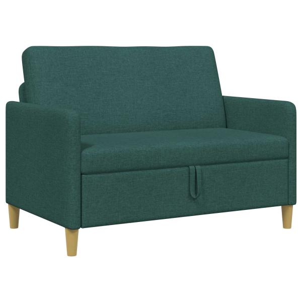 Sofa mit Stauraum Dunkelgrün 122 x 78 x 87 cm Polyester