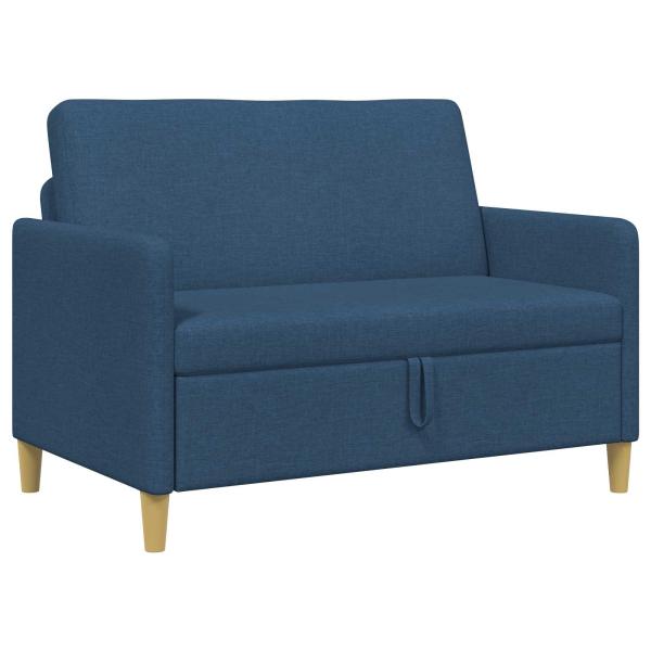 Sofa mit Stauraum Blau 122 x 78 x 87 cm Polyester