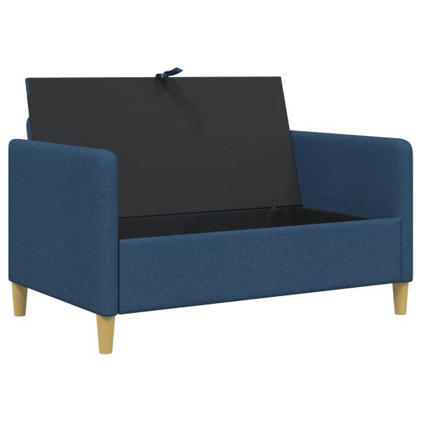 Sofa mit Stauraum Blau 122 x 78 x 87 cm Polyester