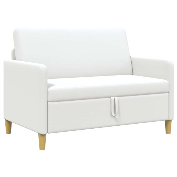 Sofa mit Stauraum Weiß 122 x 78 x 87 cm Polyester