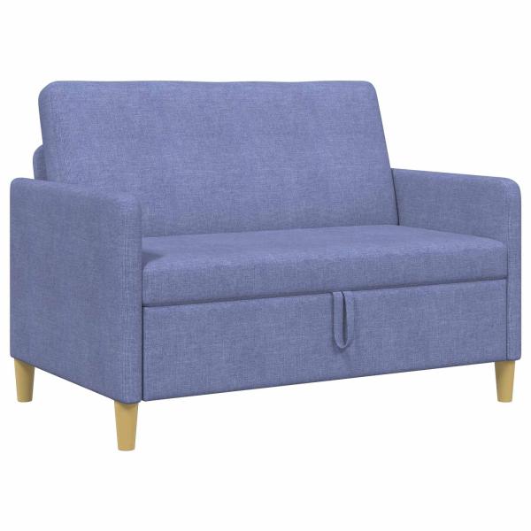 Sofa mit Stauraum Jeans blau 122 x 78 x 87 cm Polyester
