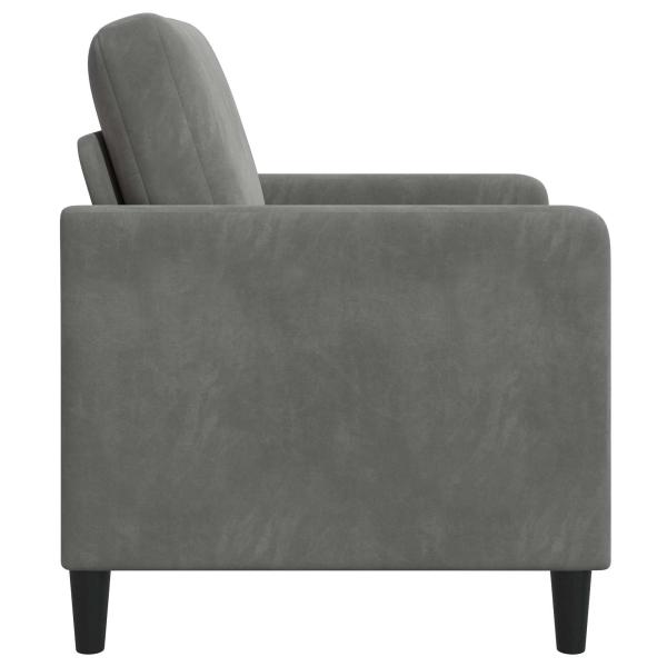Sofa mit Stauraum Dunkelgrau 122 x 78 x 87 cm Polyester