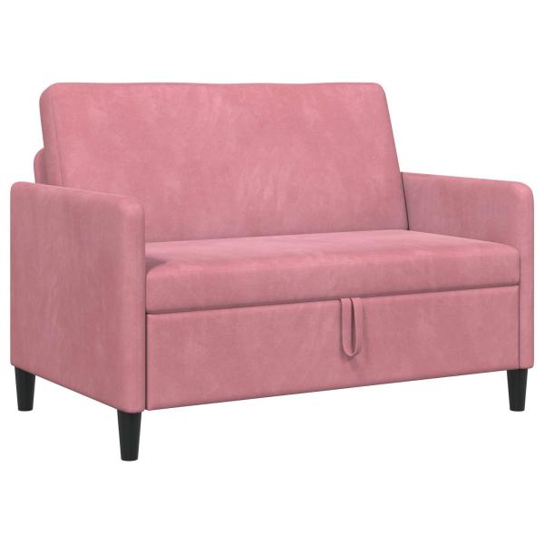 Sofa mit Stauraum Rosa 122 x 78 x 87 cm Polyester