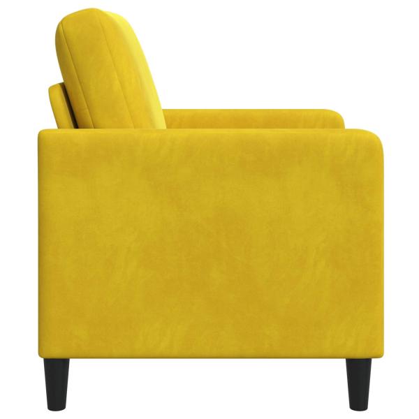 Sofa mit Stauraum Gelb 122 x 78 x 87 cm Polyester