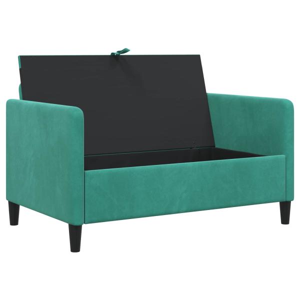 Sofa mit Stauraum Türkis 122 x 78 x 87 cm Polyester