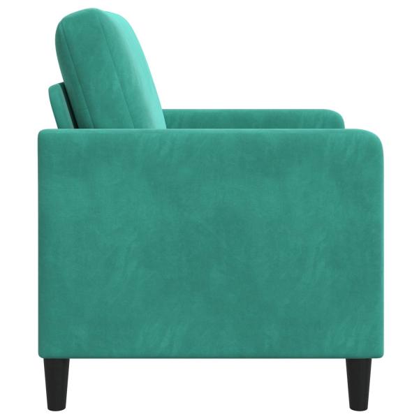 Sofa mit Stauraum Türkis 122 x 78 x 87 cm Polyester