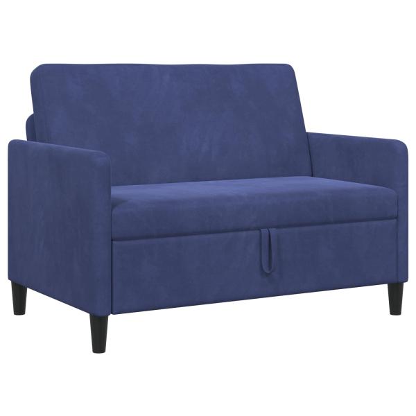 Sofa mit Stauraum Polizeiblau 122 x 78 x 87 cm Polyester