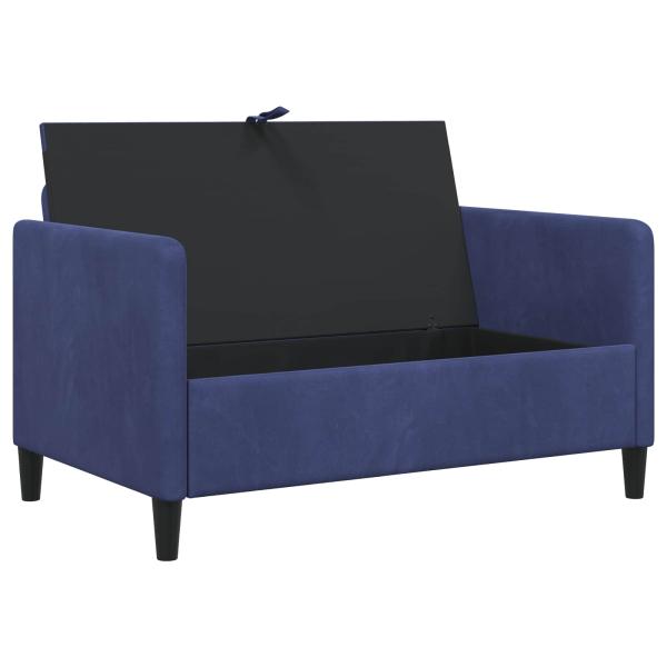 Sofa mit Stauraum Polizeiblau 122 x 78 x 87 cm Polyester