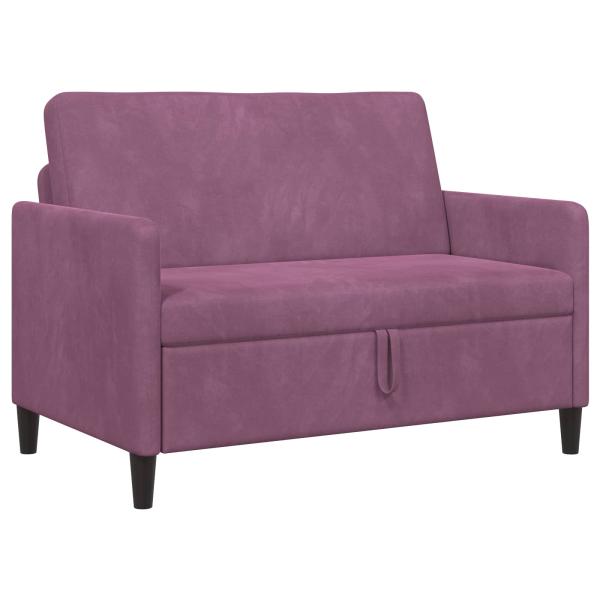 Sofa mit Stauraum Lila 122 x 78 x 87 cm Polyester