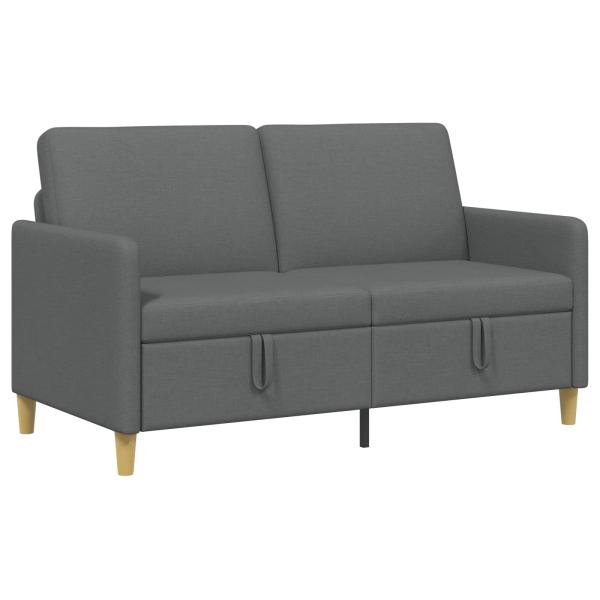 Sofa mit Stauraum Dunkelgrau 152 x 78 x 87 cm Polyester
