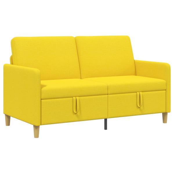 Sofa mit Stauraum Helles Gelb 152 x 78 x 87 cm Polyester