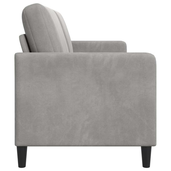 Sofa mit Stauraum Hellgrau 152 x 78 x 87 cm Polyester