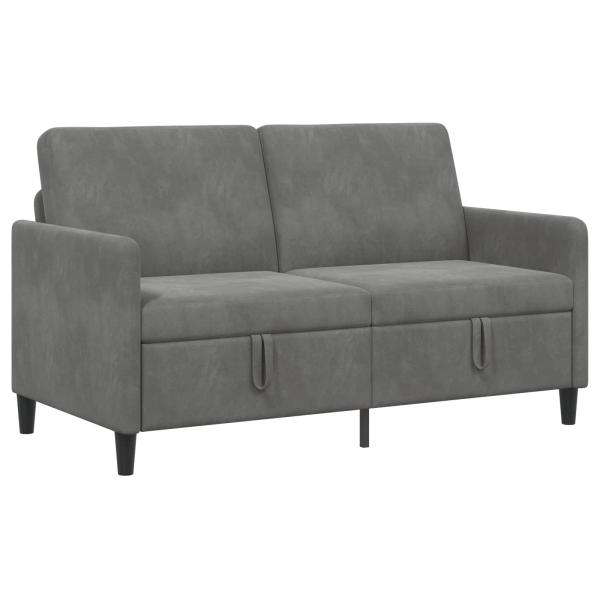 Sofa mit Stauraum Dunkelgrau 152 x 78 x 87 cm Polyester