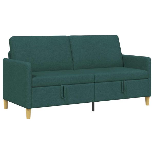 Sofa mit Stauraum Dunkelgrün 172 x 78 x 87 cm Polyester
