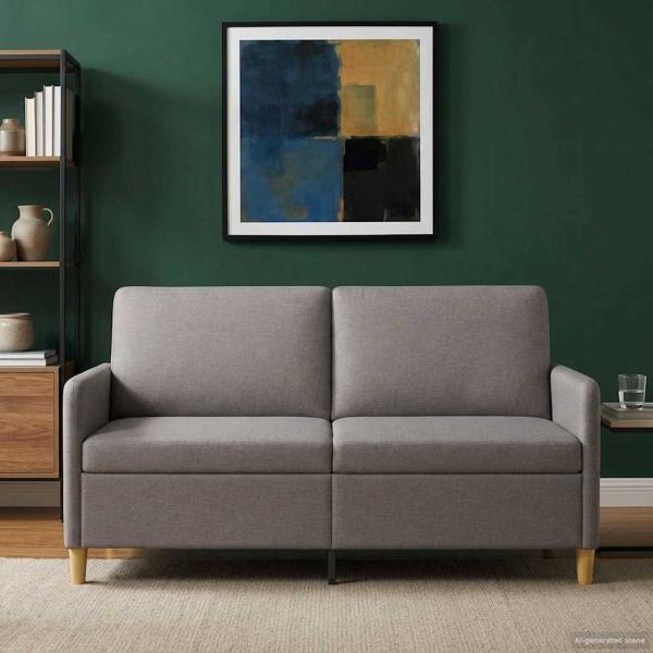 Sofa mit Stauraum Taupe 172 x 78 x 87 cm Polyester