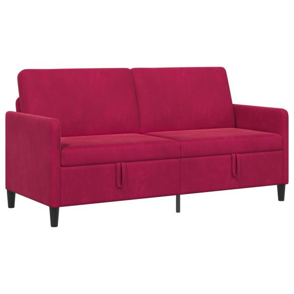 Sofa mit Stauraum Weinrot 172 x 78 x 87 cm Polyester