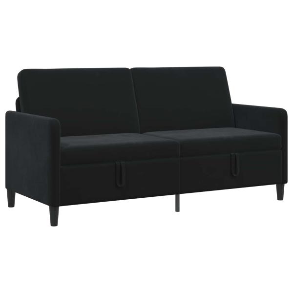 Sofa mit Stauraum Schwarz 172 x 78 x 87 cm Polyester