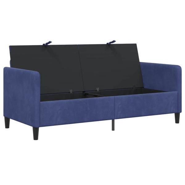 Sofa mit Stauraum Polizeiblau 172 x 78 x 87 cm Polyester
