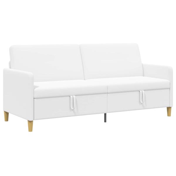 Sofa mit Stauraum Weiß 192 x 78 x 87 cm Polyester