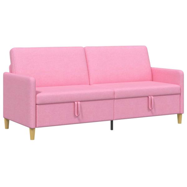Sofa mit Stauraum Rosa 192 x 78 x 87 cm Polyester