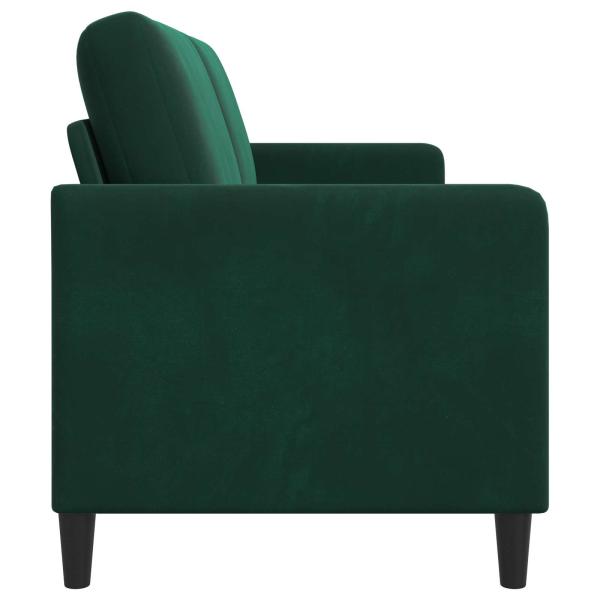 Sofa mit Stauraum Dunkelgrün 192 x 78 x 87 cm Polyester