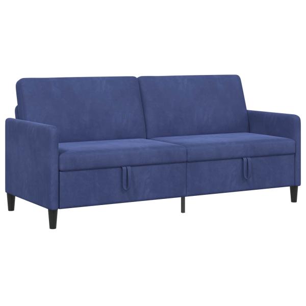 Sofa mit Stauraum Polizeiblau 192 x 78 x 87 cm Polyester