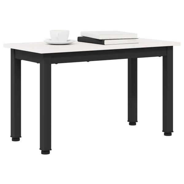 Couchtisch Weiß 60 x 30 x 36 cm Massives Kiefernholz