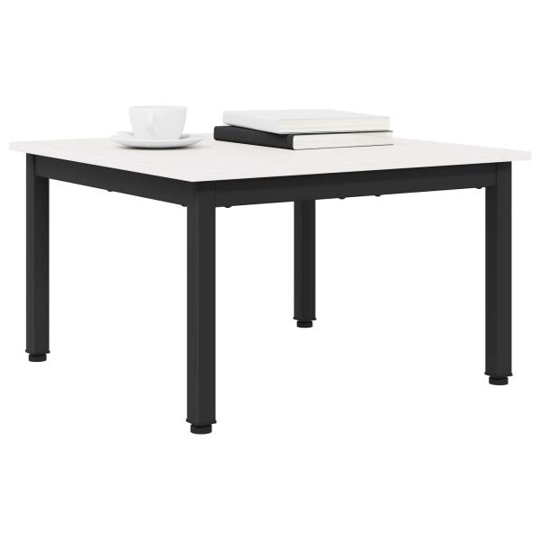 Couchtisch Weiß 60 x 60 x 36 cm Massives Kiefernholz