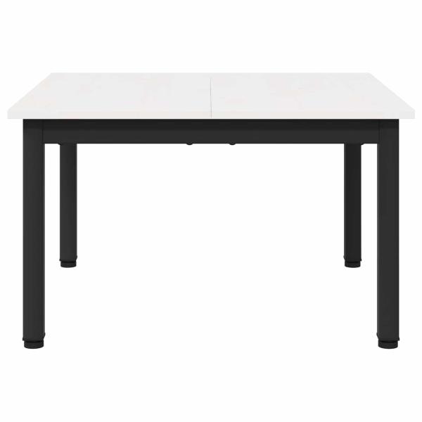 Couchtisch Weiß 60 x 60 x 36 cm Massives Kiefernholz