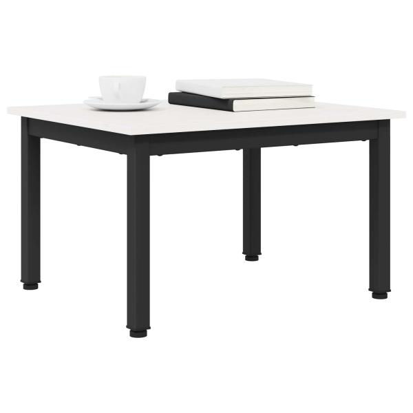 Couchtisch Weiß 60 x 50 x 36 cm Massives Kiefernholz