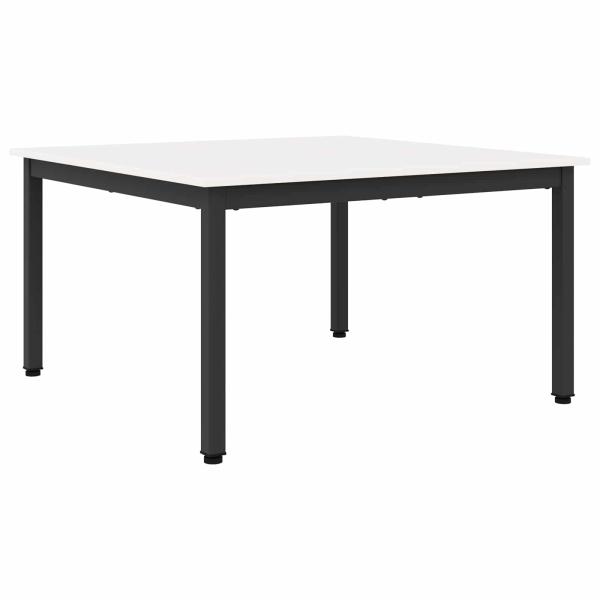 Couchtisch Weiß 80 x 80 x 45 cm Massives Kiefernholz