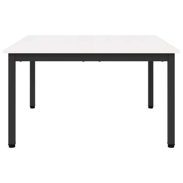 Couchtisch Weiß 80 x 80 x 45 cm Massives Kiefernholz