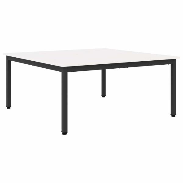 Couchtisch Weiß 100 x 100 x 45 cm Massives Kiefernholz