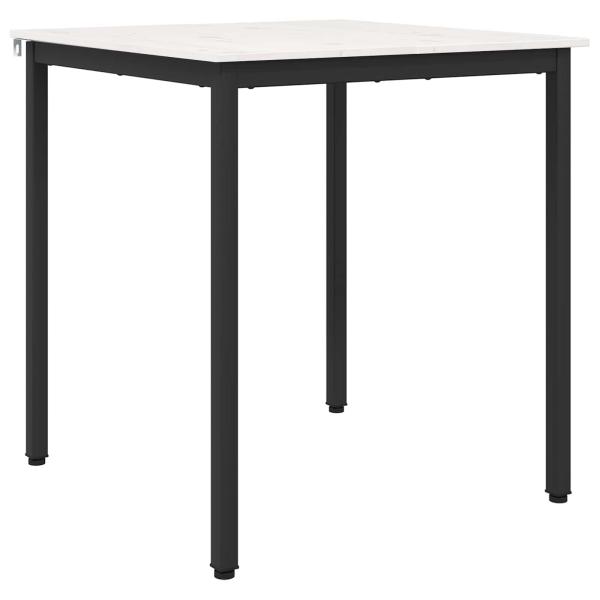 Esstisch Weiß 70 x 70 x 75 cm Massives Kiefernholz