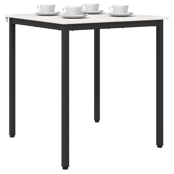 Esstisch Weiß 70 x 70 x 75 cm Massives Kiefernholz