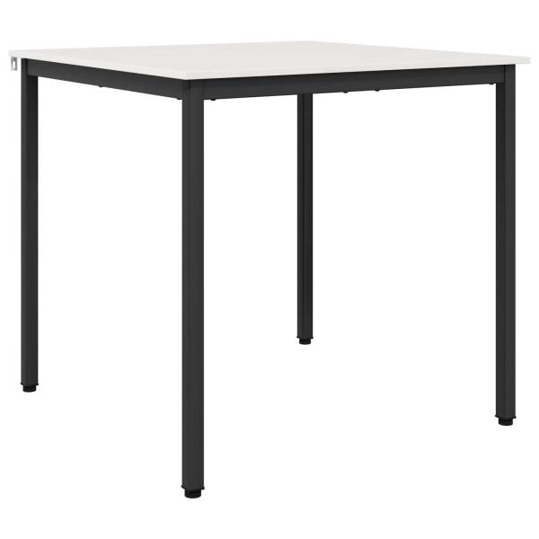 Esstisch Weiß 80 x 80 x 75 cm Massives Kiefernholz