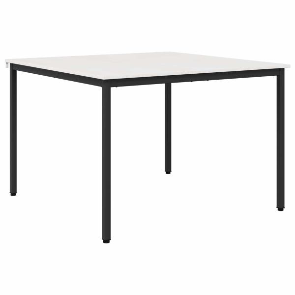 Esstisch Weiß 110 x 110 x 75 cm Massives Kiefernholz