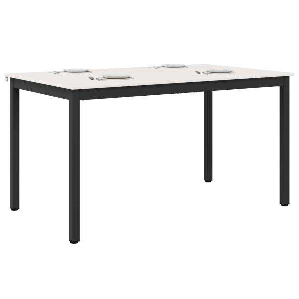 Esstisch Weiß 150 x 90 x 75 cm Massives Kiefernholz